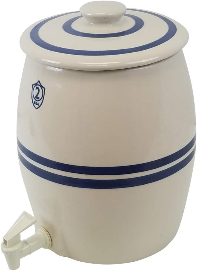 Ohio Stoneware 2 Gallon Kombucha Keg, Lid and Spigot