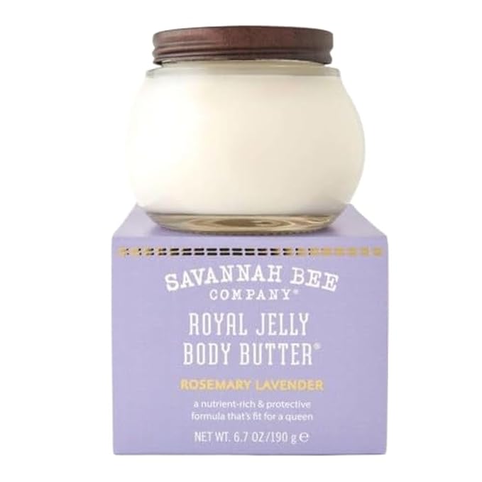 Savannah Bee Company Royal Jelly Body Butter ROSEMARY LAVENDER 6.7 Ounce
