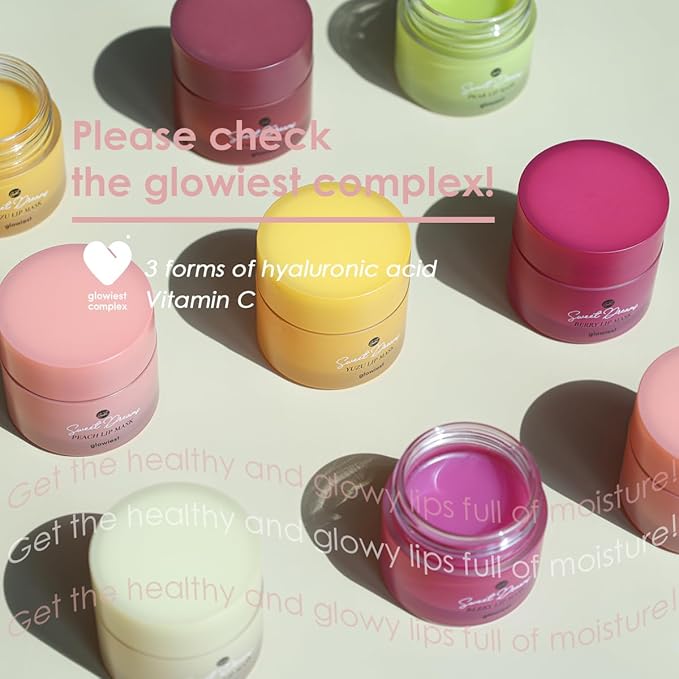 Sweet Dreams Lip Mask: Nourishing, Plumping and Hydrating Lip Balm | Ecofriendly Lip Sleeping Mask | Hyaluronic Acids + Vitamin C + Shea Butter + Antioxidants | Berry - 0.7 oz.