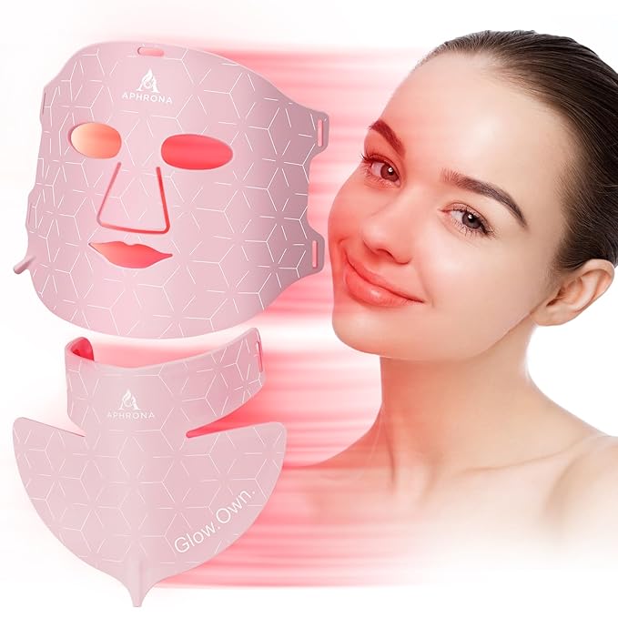 Acne Removal Wrinkle Reduction Skin Care Mask | LED Light Therapy Red light Blue light | Glowing Skin Photo Facial (7 color)