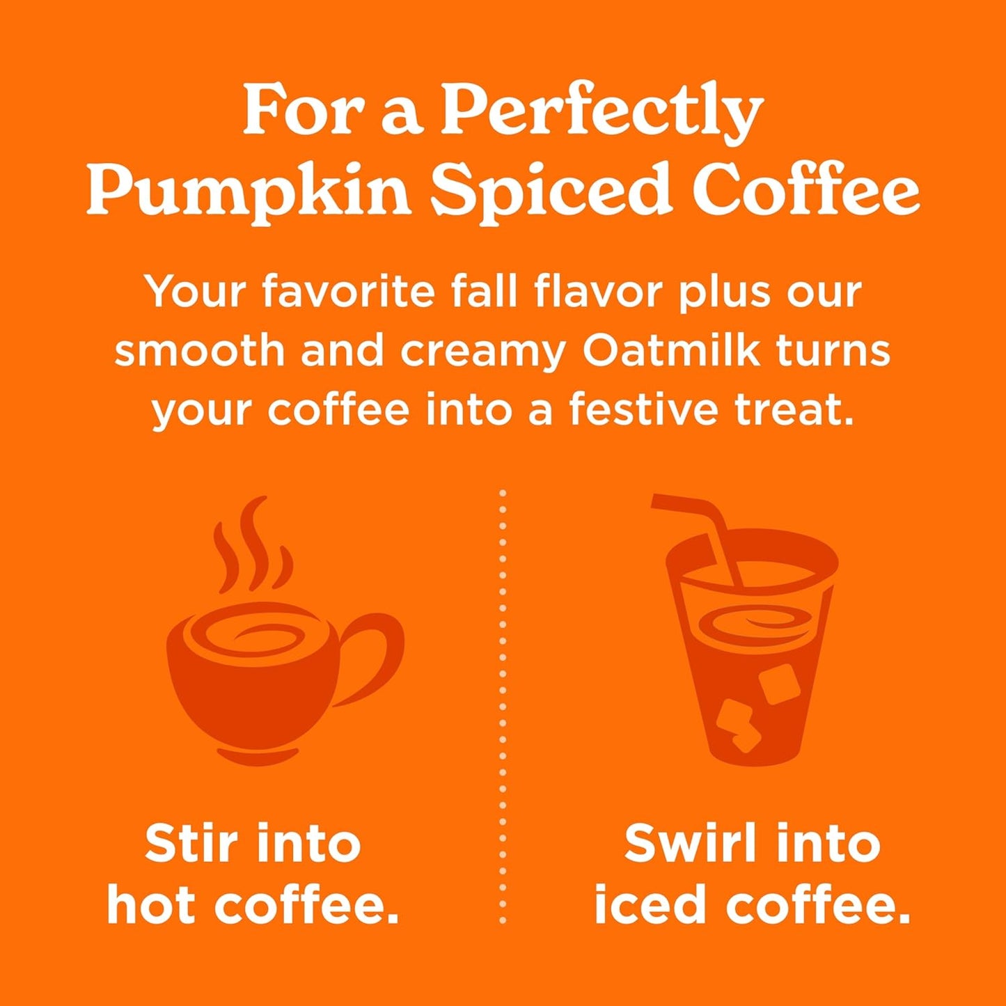 Califia Farms - Pumpkin Spice Oat Barista Blend Oat Milk, 32 Oz (Pack of 6), Shelf Stable, Dairy Free, Plant Based, Vegan, Gluten Free, Non GMO, High Calcium, Milk Frother, Creamer, Oatmilk