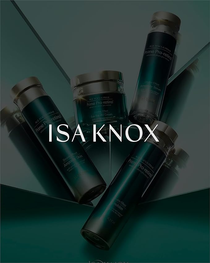 ISA KNOX AGE FOCUS PRIME Double Effect Emulsion by LG Beauty, PRIME Wrinkle For All Serum & PRIME Eye For All Cream - Korean Skin Care, Daytime Retinol (177 ml/5.99 fl oz)