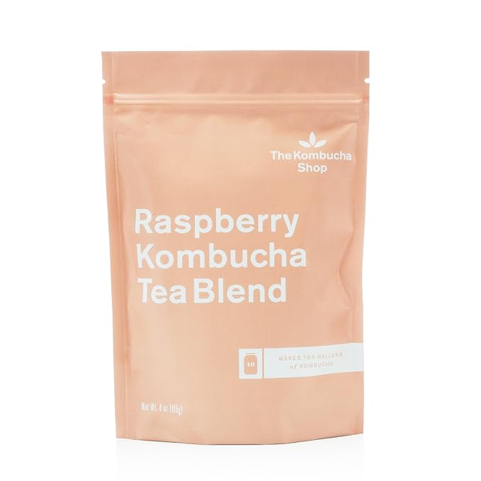The Kombucha Shop - Raspberry - Organic Loose Leaf Tea Blend - Makes 5 Gallons of Kombucha Tea