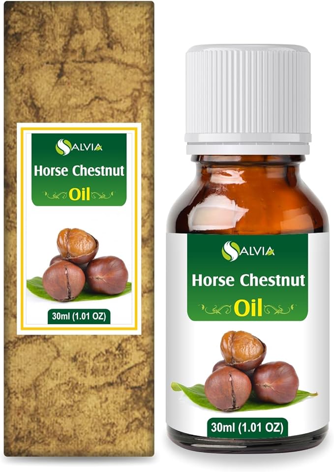 Salvia, Horse Chestnut Oil Pure and Natural Horse Chestnut Oil Firm Skin, Skin Hydration, Skin Toning, Cosmetic Grade Skincare, Hair Care, and DIY Purpose 30 ML