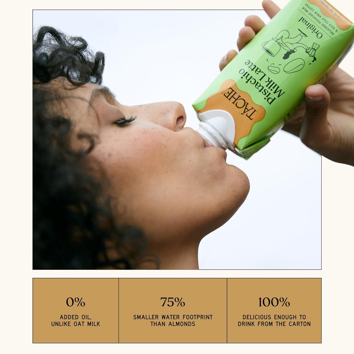 Táche Pistachio Milk and Coffee Bundle, Original & Unsweetened Barista Milks with Ready-to-Drink Latte, 6-Pack Each