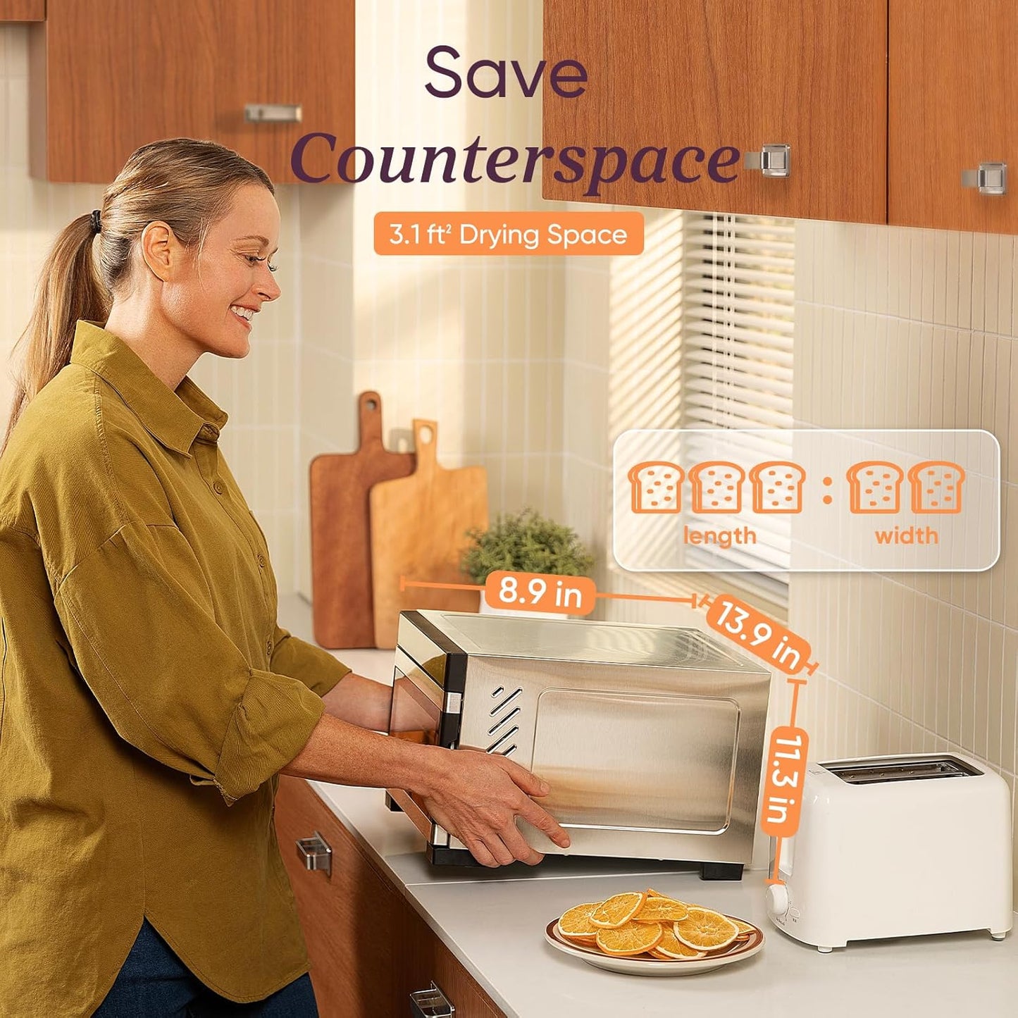 COSORI Food Dehydrator for Jerky, 176Β°F Temperature Control, 5 Stainless Steel Trays Dryer Machine, 4 Presets, 48H Timer, for Dog Treats, Meat, Fruit, Veggies, Snacks, Recipe Book Included