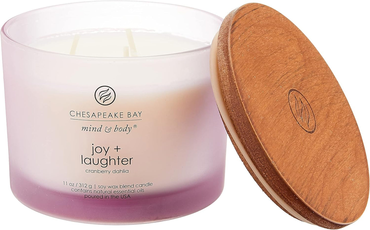 Chesapeake Bay Candle Scented Candle Joy + Laughter (Cranberry Dahlia) Coffee Table Home Décor
