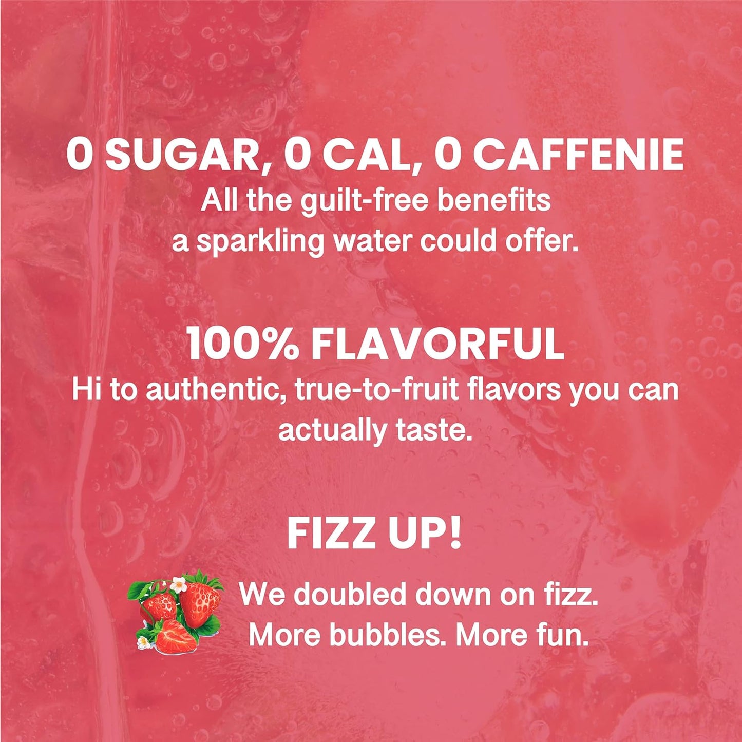 CHI FOREST Strawberry Sparkling Water Beverage, Zero Sugar Drinks, Zero Artificial Flavor, 11.16 fl oz Cans (Pack of 24)