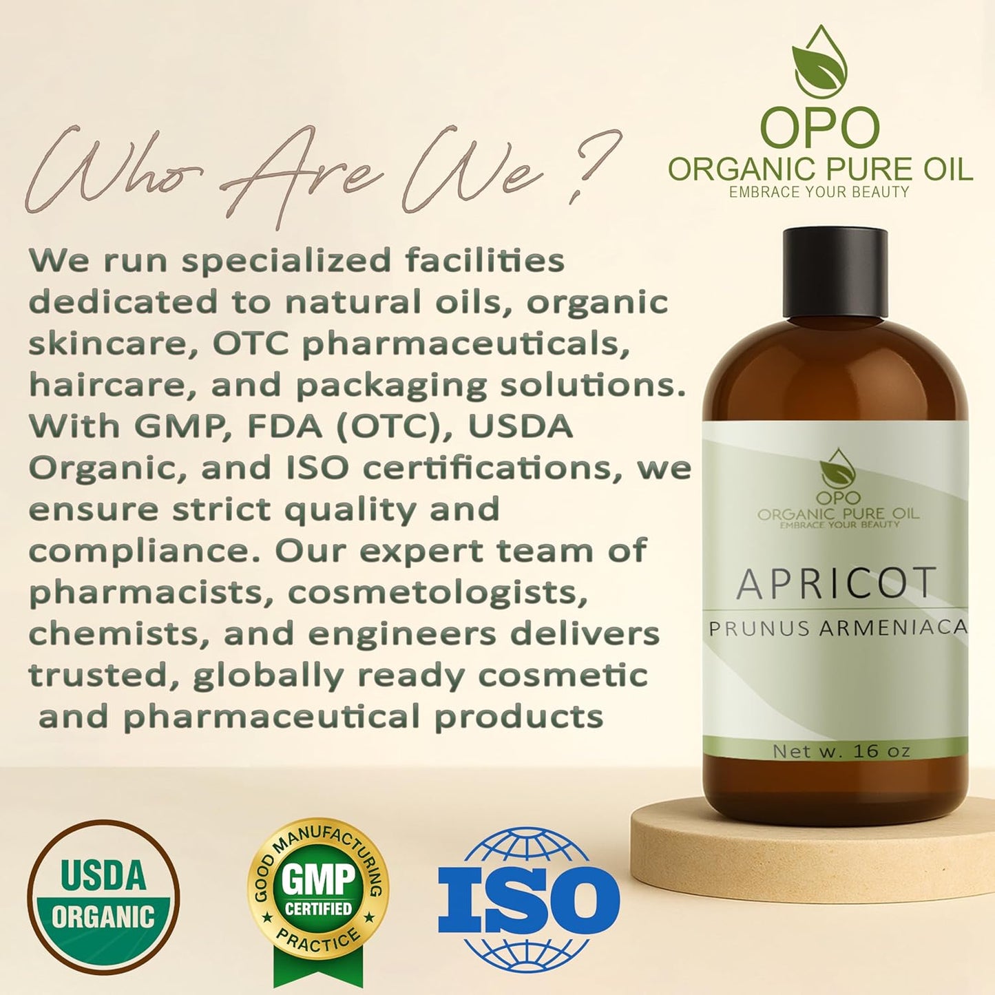 Apricot Kernel Oil - 100% Pure, Organic, Cold Pressed, Unrefined, Raw - Bitter Scent, Therapetutic Premium Grade A Kernal - Perfect for Massage, Skin, Hair & Body Care 16 OZ Quart Bulk