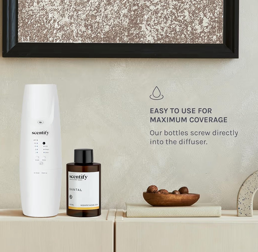 Scentify Santal Luxurious Relaxing Aroma Oil Refill - Aromatherapy Diffuser Fragrance Scent for Oil Diffusers
Iris, Amber, Sandalwood, Cedar Scents, 100ml, 3.38 oz