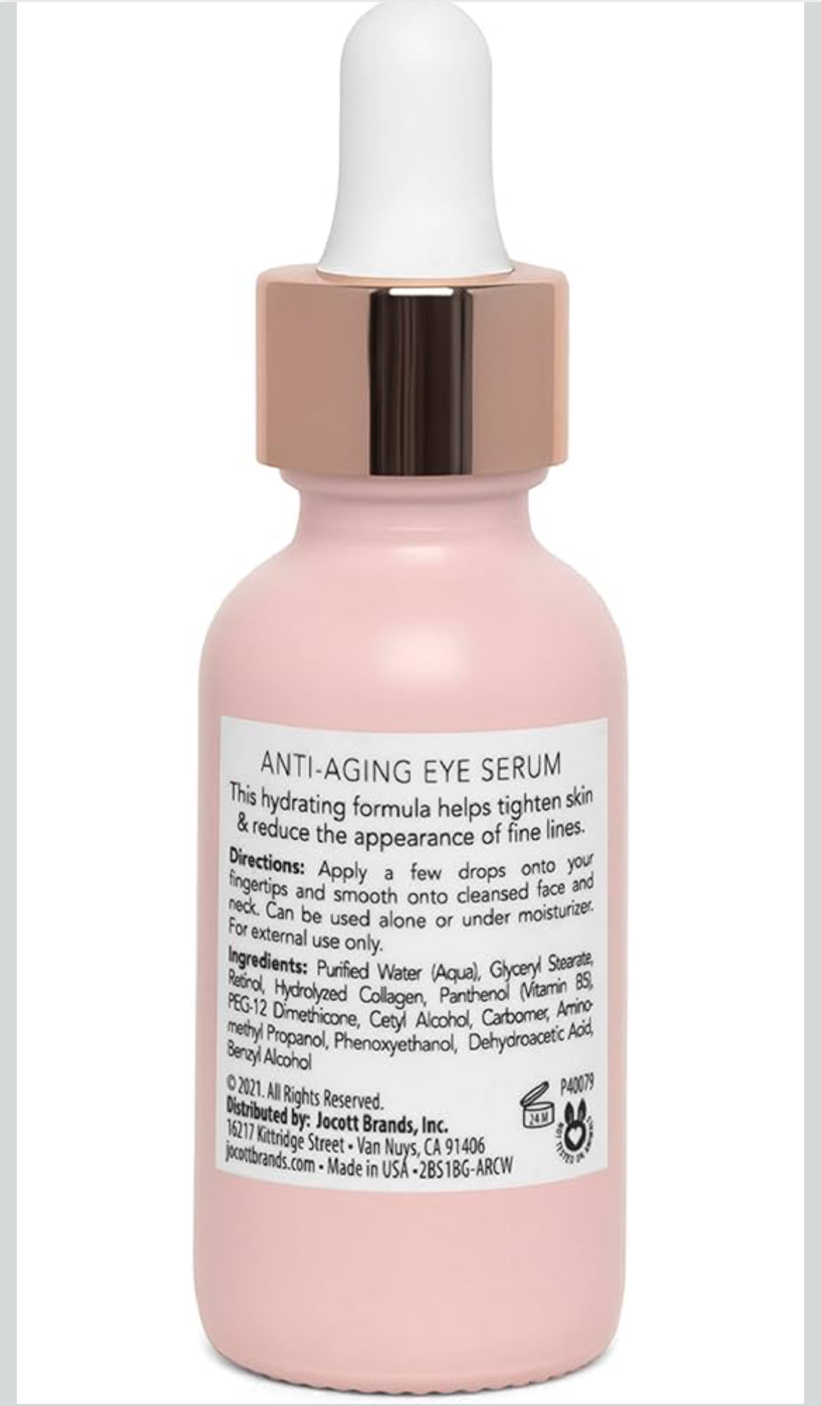 Pearlesssence Anti-Aging Eye Serum (Retinol + Collagen) - Helps Reduce Fine Lines & Wrinkles | Gentle & Lightweight Formula | Plumps & Tightens | Made in USA & Free (1oz)