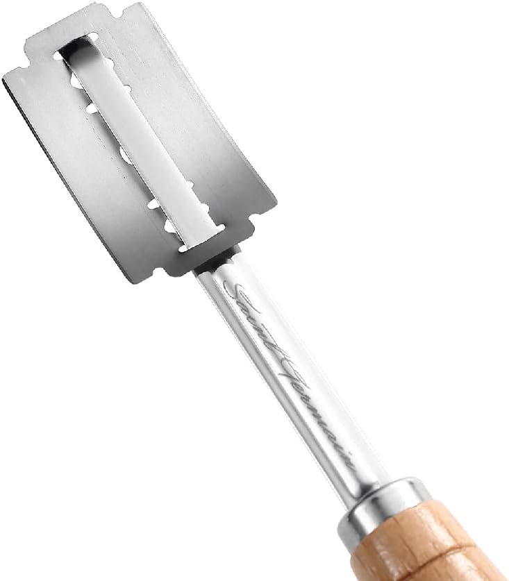 Premium Hand Crafted Bread Lame for Dough Scoring Knife, Lame Bread Tool for Sourdough Bread Slashing with 10 Blades Included with Replacement with Authentic Leather Protector Cover"