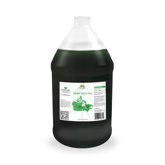 Hemp Seed Oil Direct from Canada - Hemp Seed Oil for Hair, Skin, Body - 1 Gallon