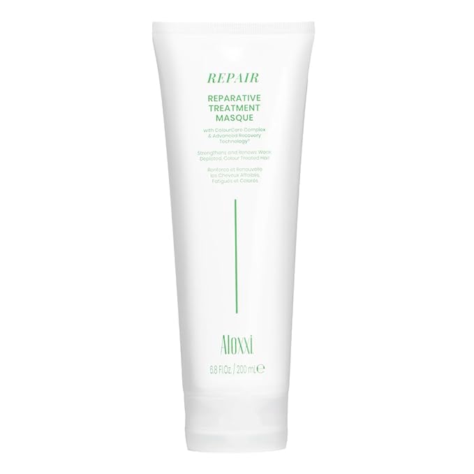 ALOXXI Repair Hair Mask for Color-Treated Hair Enriched with Keratin & Peptides, Deep Conditioning Treatment for Dull and Damaged Locks, 6.8 Fl Oz
