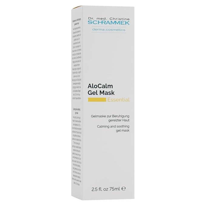 Schrammek Dr AloCalm Gel Mask (2.5 fl oz) – Intensive Skincare with Aloe Vera & Hyaluronic Acid - Hydrates Skin - All Skin Types - Post-Sun Care