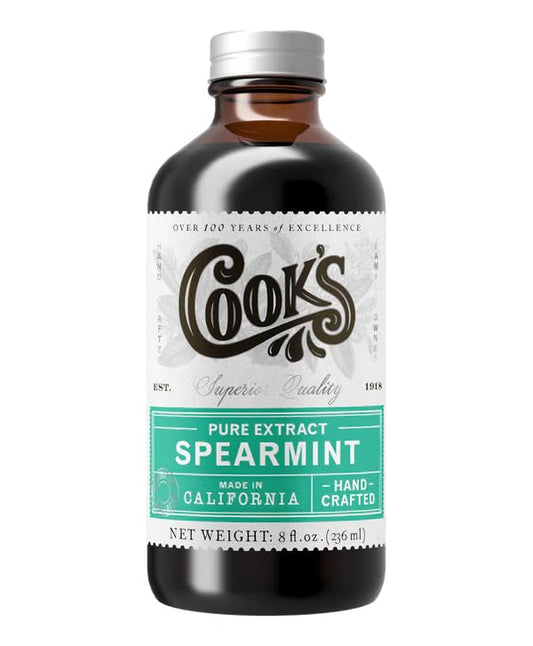 Cook's, Spearmint Extract for Baking, Candies, Chocolates, Tea, Beverages, 8 oz