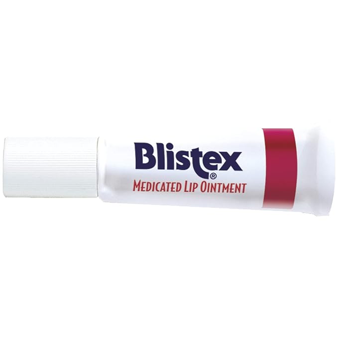 Blistex Medicated Lip Ointment, 0.21 Ounce Tube, Pack of 24 – Relieves Cold Sores & Helps Heal Dry Chapped Lips, Pain Relief from Lip Sores & Blisters, Healing Ointment