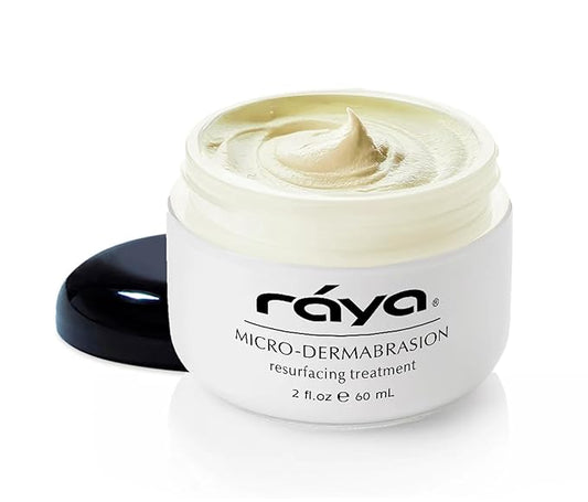 RAYA Microdermabrasion Facial Cream (107), Gentle Resurfacing and Cleansing Solution for Non-Problem Skin, Face Moisturizer, Face Cream for Women, Works to Minimize Fine Lines and Wrinkles, 2oz