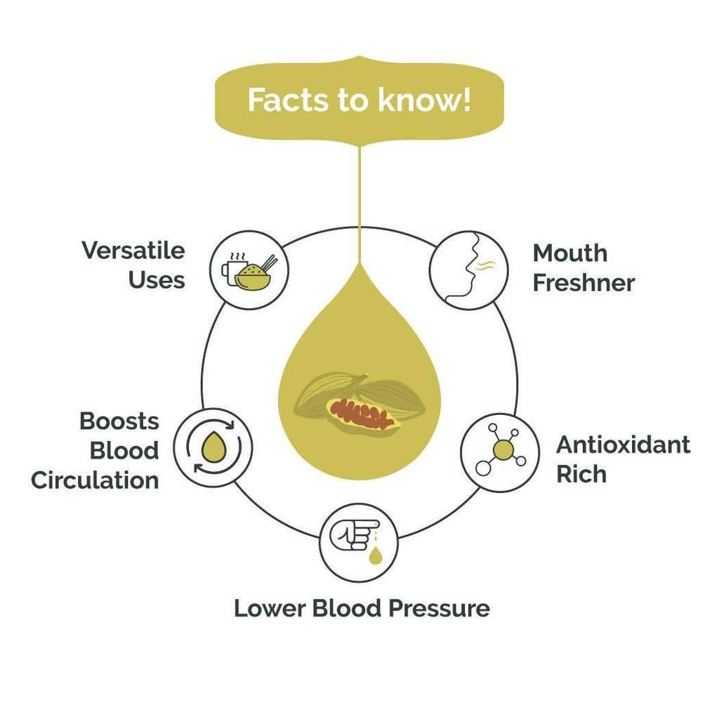 Spice Drop Cardamom Extract - Up to 180 Drops Per Bottle | Tea, Coffee, Cooking, Baking, Dessert | Pure Whole Green Cardamom Pod Extract | No Added Color or Preservative | Vegan (0.17oz, Pack of 1)