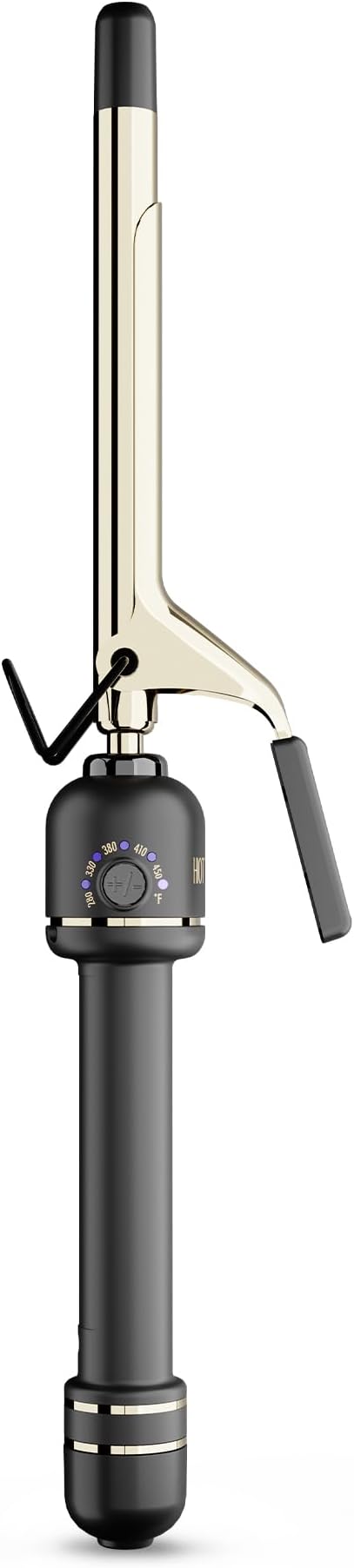 HOT TOOLS 24K Gold Professional 5/8" Extended Barrel Curling Iron with Clamp for Tight Curls - 24K Gold Technology for Long-Lasting Results & Longer Barrel for Easy Styling