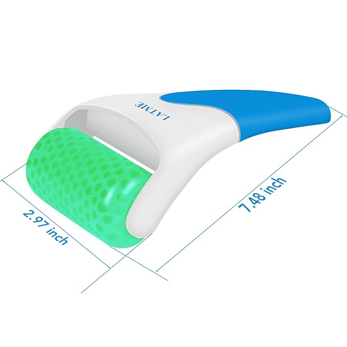 Ice Roller for Face Eyes,Womens Gifts,Face Massager Roller Puffiness Migraine Pain Relief and Minor Injury (Green)