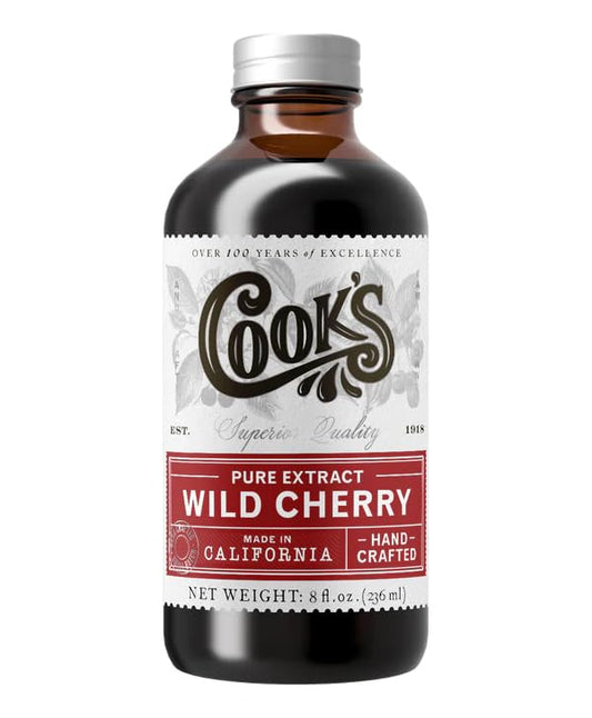 Cook's, Wild Cherry Extract for Baking, Preserves, Syrup, Cookies, Cakes, 8 oz