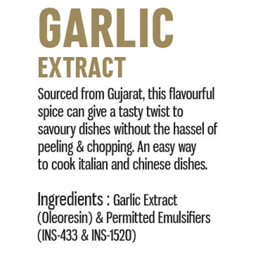 Spice Drop Natural Garlic Extract, for Soups, Pastas , Salads, 180 drops, pack of 3