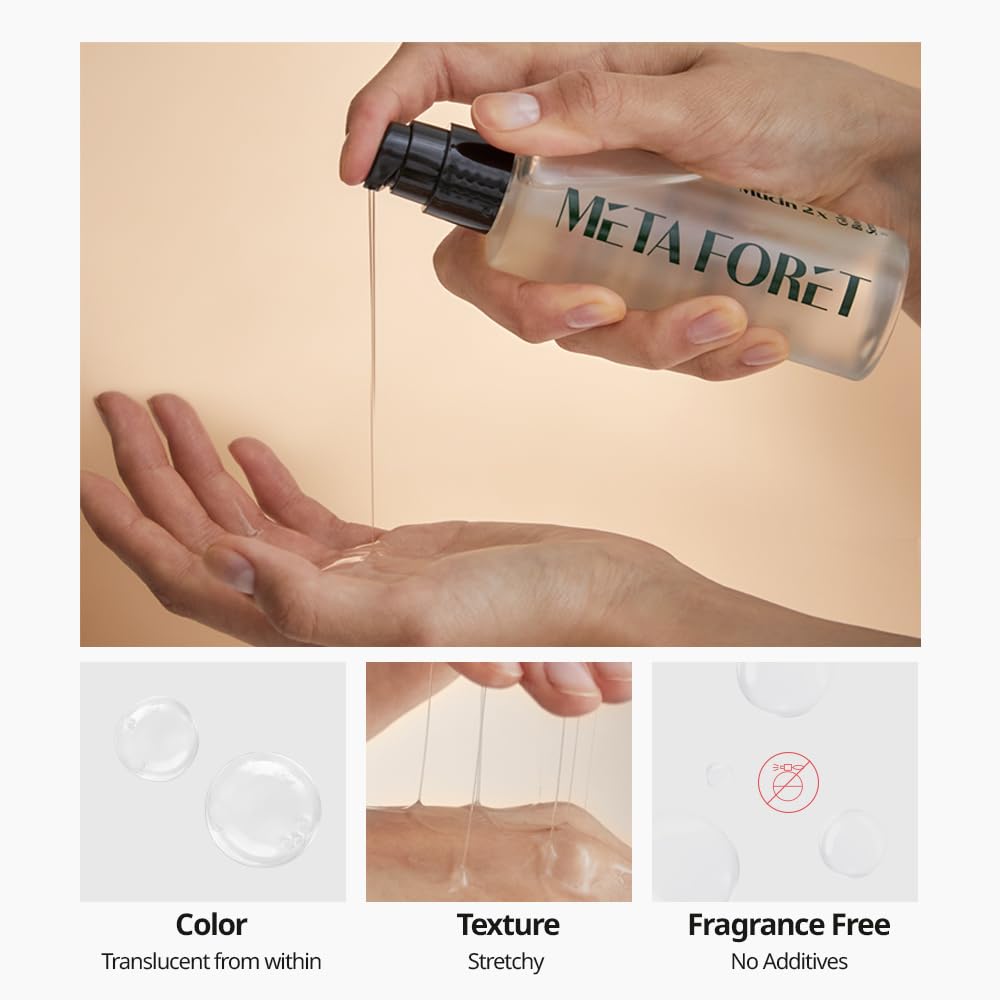 METAFORET Vegan Mucin 2x Glow Boost Serum 3.38oz 100ml / Day and Night Face Moisturizer for Dry, Sensitive, Acne Prone Skin, Dark Spot, Hydrating, Nourishing, Anti Aging, No More Snail Mucin