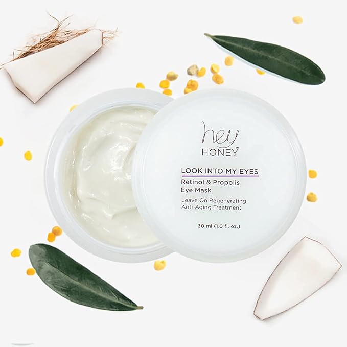 Hey Honey Look Into My Eyes Retinol And Propolis Eye Mask | Provide Intense Hydration and Brightening Benefits To Tired and Stressed Under Eyes Area .1 oz.