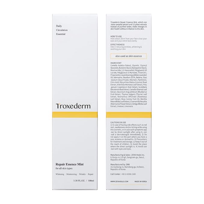 Repair Essence Mist - Hydrating Face Mist for Redness & Blemish-Free, Glowing Skin - with CICA Extract, Niacinamide & Adenosine - Moisturizing & Cooling Face Spray