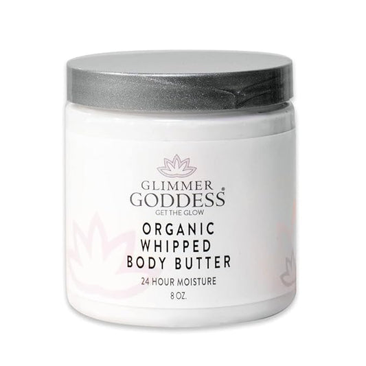 GLIMMER GODDESS Organic Body Butter - 8oz (Salted Caramel)