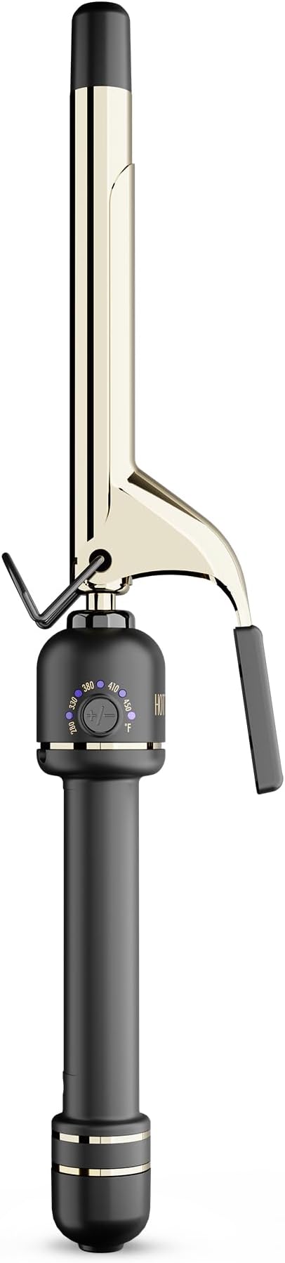 HOT TOOLS 24K Gold Professional 3/4" Extended Barrel Curling Iron with Clamp for Defined Curls - 24K Gold Technology for Long-Lasting Results & Longer Barrel for Easy Styling