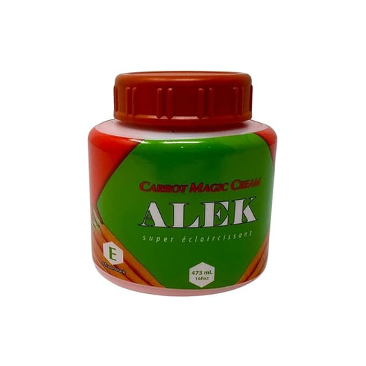 Alek Carrot Magic Cream – Super Éclaircissant Brightening Cream with Carrot Extract, Vitamins A & E – Hydrating & Nourishing Skin Care, 473 mL (16 fl oz)
