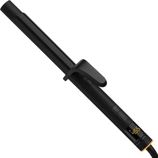 HOT TOOLS Pro Artist Black Gold 1 Inch Curling Iron - Stylist Preferred Curling Wand, Creates Defined Waves and Long-Lasting Results for Smooth & Shiny Styles