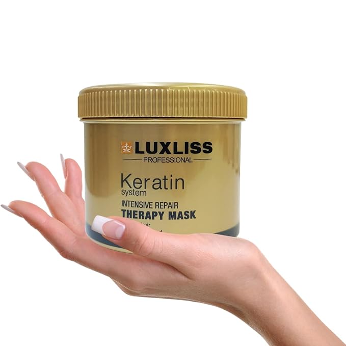 Keratin Intensive Repair Therapy Hydrating Hair Mask for Dry Damaged Hair and Scalp