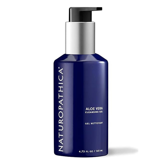 Naturopathica Aloe Vera Cleansing Gel, Facial Cleanser with Aloe Vera and Lavender, Clarifying Face Wash for Men and Women, 5 fl oz