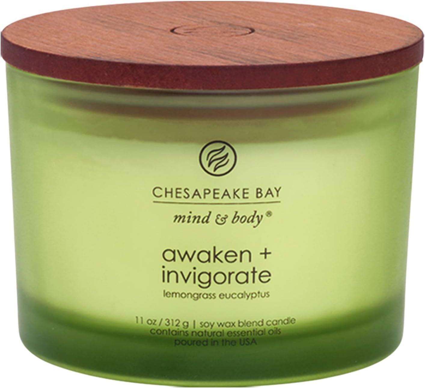 Chesapeake Bay Candle Scented Candle, Awaken + Invigorate (Lemongrass Eucalyptus), Coffee Table