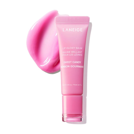 LANEIGE Lip Glowy Balm: Sheer Tinted Lip Moisturizer with Shea Butter, for Hydrating Shine & Soft Lips (Sweet Candy)