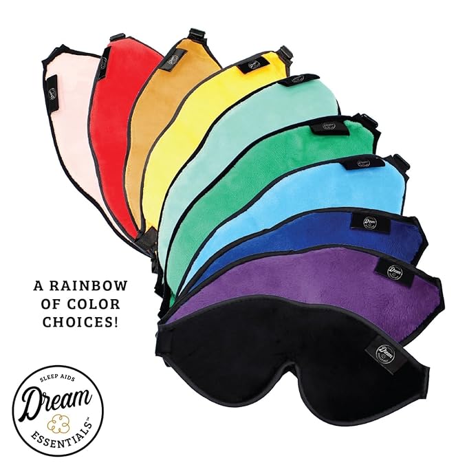 Dream Essentials, Escape 3D Sleep Mask, Earplugs, Carry Pouch Set, Molded Eye Shade, Men and Women, Contoured, Nose Bridge, Light Block, Memory Foam, Gift Set, Travel, Yoga, Blindfold, Navy Blue