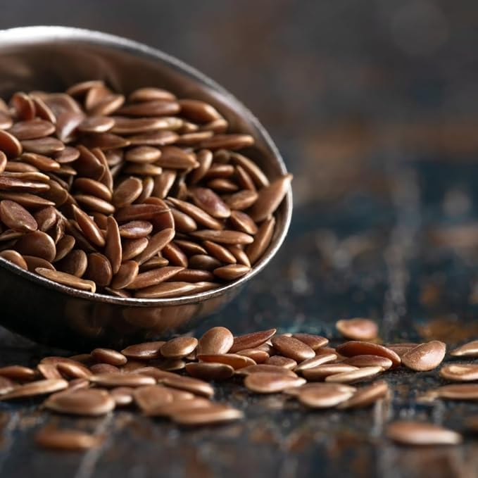 GranAroma Brown Flax Seeds, Baking, Egg Replacement, Linseeds (4.96 Ounce)