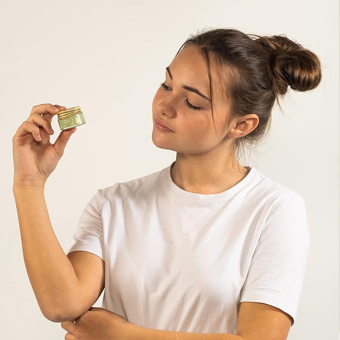 Panier des Sens Moisturizing Almond Lip Balm, Lip care products with Cocoa Butter - Made in France & 95% natural - 0.5Floz/15ml