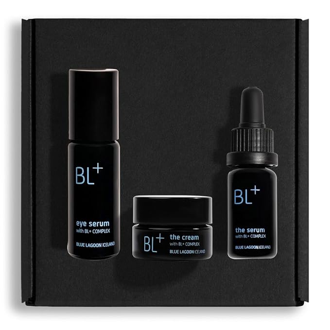 Blue Lagoon - BL+ Award Winners Kit, BL+ Eye Serum, BL+ The Serum, BL+ The Cream (20% Savings - $268 Value) | Sustainable, Bioactive Luxury Skincare (3-Piece Set)