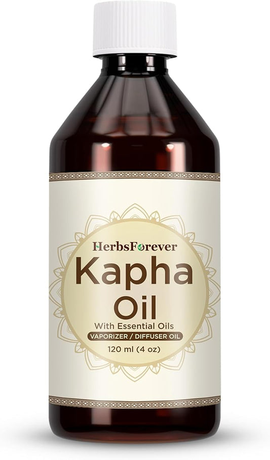 Kapha Oil Body Massage Oil Balance Kapha Dosha Improve The Respiration and Energies The Body Cold Pressed Premium Oil Non GMO, Vegan 4 fl oz 120 ml