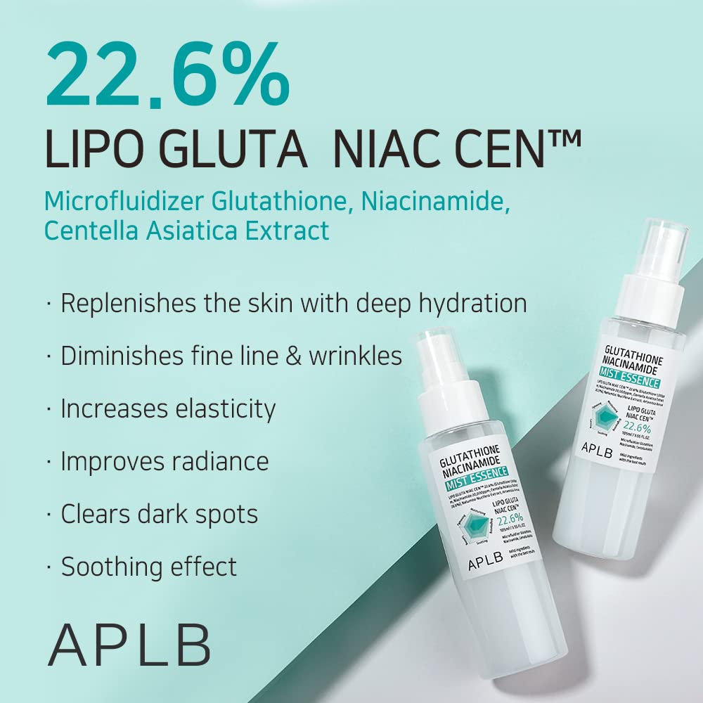 APLB Hyaluronic Acid Ceramide HA B5 Mist Essence | HYALURONIC HA B5 CEN™ 28.7% 3.55 FL.OZ/Korean Skincare, Replenishing moisture, Revitalize for gentle and improve skin texture through Hyaluronic