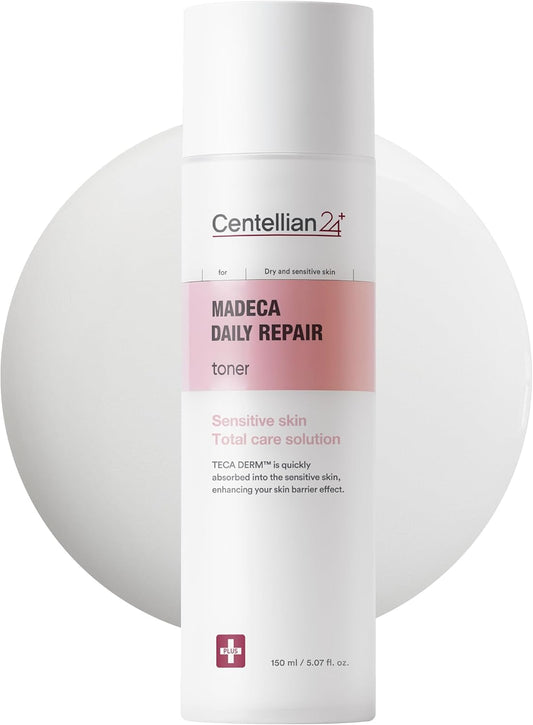 Centellian 24 Madeca Daily Repair Toner (5.07fl oz) - Hydrating & Soothing Face Toner for Sensitive Skin, Milky Toner, Fast Absorbing, Strengthens Skin Barrier, Korean Skin Care. Centella Biome Water