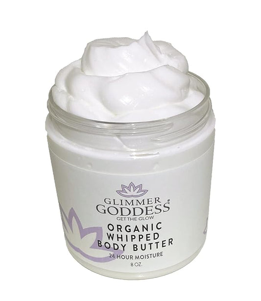 GLIMMER GODDESS Organic Whipped Body Butter (Coconut) 8 oz