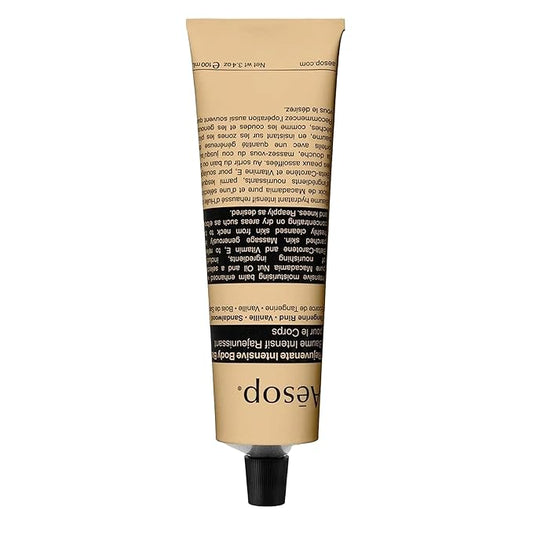 Aesop Rejuvenate Intensive Travel Body Balm | Deeply Nourish Very Dry Skin with Shea Butter and Coconut Oil | 3.4oz / 100 mL