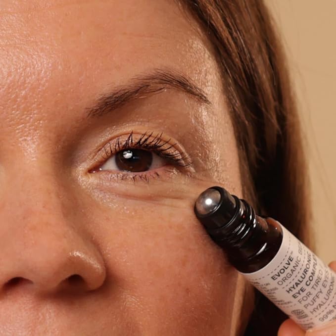 Evolve Organic Beauty - Natural Hyaluronic Eye Complex | Small-Batch, Vegan Clean Beauty (0.3 fl oz | 10 mL)