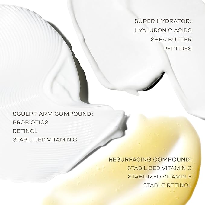 U Beauty Preface Kit | Skin Care Gift Value Set with Retinol, Vitamin C Serum Anti-Aging Essentials Skin Tightening Arm Cream + Facial Hyaluronic Acid Morning and Night - 2.7oz (Set of 3)