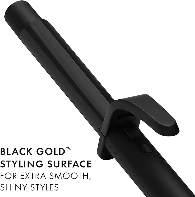 HOT TOOLS Pro Artist Black Gold 1 Inch Curling Iron - Stylist Preferred Curling Wand, Creates Defined Waves and Long-Lasting Results for Smooth & Shiny Styles
